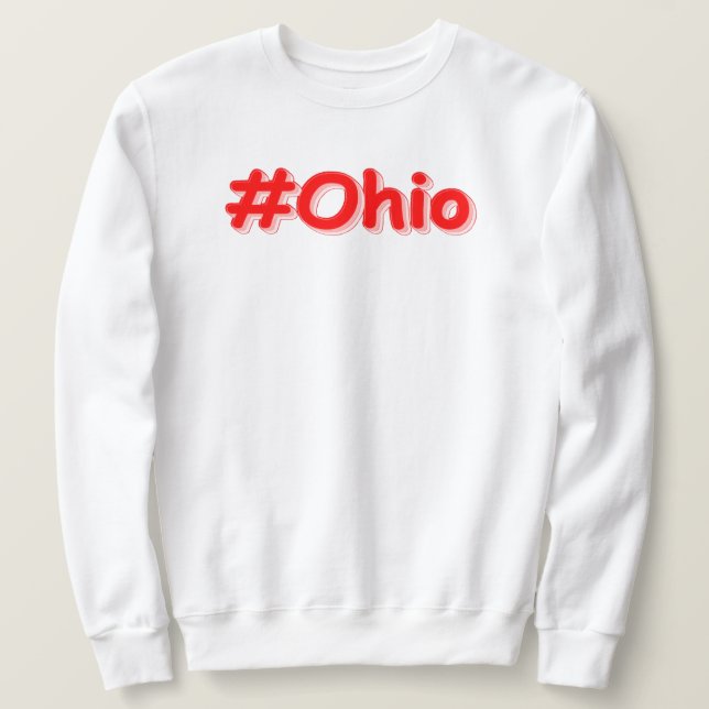 Moletom "#Ohio" Design. Comprar Agora (Frente do Design)