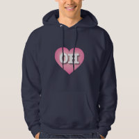 Ohio Pink Fade Heart - Eu amo OH