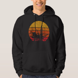 Moletom Oilfield Worker Retro Vintage Sunset Oil Rig
