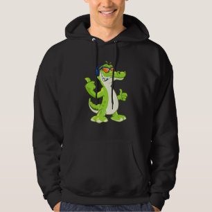 Moletom Ok Fones de ouvido Música Alligator Réptil Zoo Ani