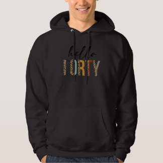 Moletom Olá, 40 camisetas, aniversário de 40 anos, Leopa