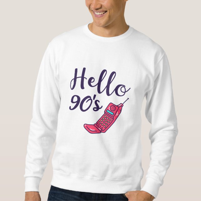 Moletom Olá Celular dos Anos 90 (Frente)