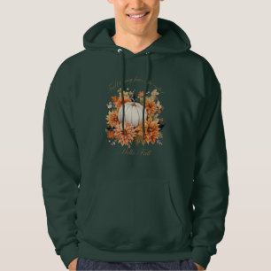 Moletom Olá Folhas de outono de aquarela flores silvestres
