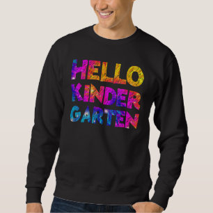 Moletom Olá, Kindergarten Team Kinder De Volta À Hora Da E