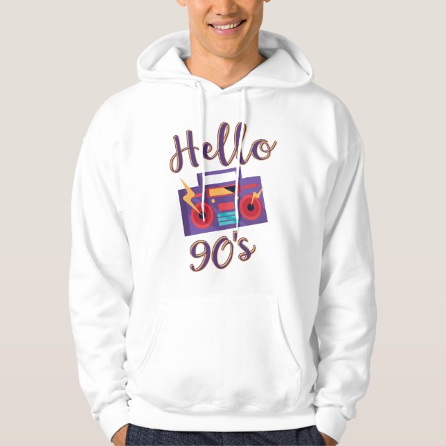 Moletom Olá reprodutor de cassete de rádio dos anos 90 (Frente)