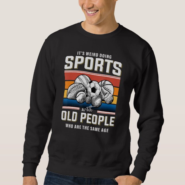 Moletom Old man sports retired sportsman sports retirement (Frente)