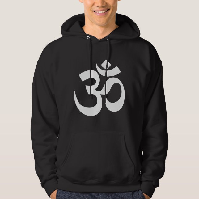 Moletom Om Hoodies, Sweatshirt com símbolo Om Hindu (Frente)