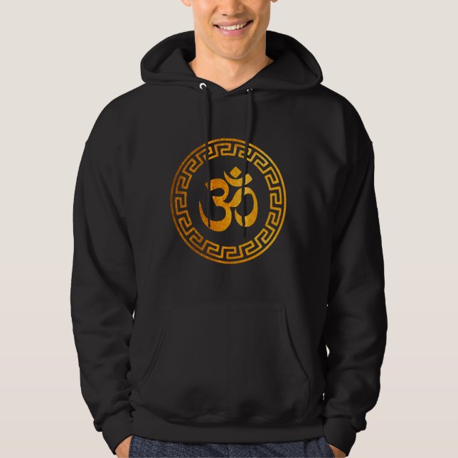 Moletom Om Hoodies, Sweatshirt com símbolo Om Hindu (Frente)