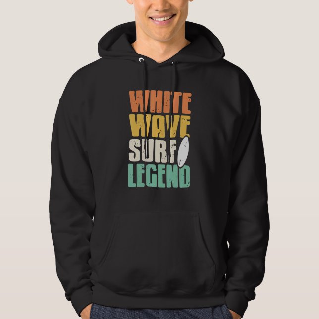 Moletom Onda Branca Lenda do Surf Surf Retro Presente (Frente)