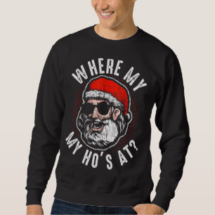 Moletom Onde Minha Ho Está No Encantado Papai Noel Clause