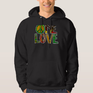 Moletom One Love Jamaica Rasta Reggage Peace Black History