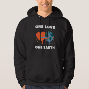 Moletom One Love One Earth Heart Hugs Planet Earth Day Env