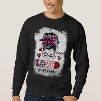 Moletom One Loves Nana Messy Bun Hair Dia de as mães
