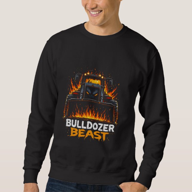Moletom Operador Buldozer Construtor Trabalhador Terrestre (Frente)