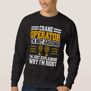 Moletom Operador de guindaste de construção de equipamento