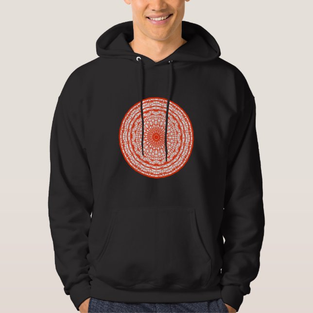 Moletom Orange E White Mandala (Frente)