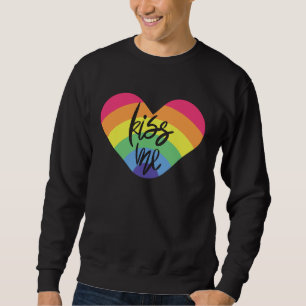 Moletom Orgulho, beije-me, o amor é justo.