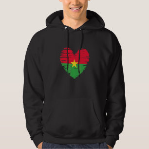 Moletom Orgulho Burkina Faso Cardíaco Burquinês Bandeira B