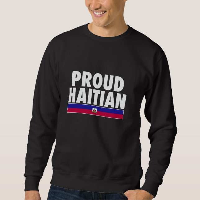 Moletom Orgulho da bandeira do Haiti (Frente)