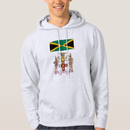 Moletom Orgulho da Bandeira e Símbolos Culturais Jamaicano