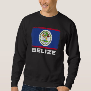 Moletom Orgulho De Belize Suporte A Bandeiras Belizanas Pe