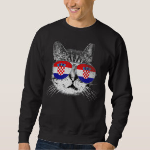 Moletom Orgulho de Gato Raiz do País de Bandeira da Croáci