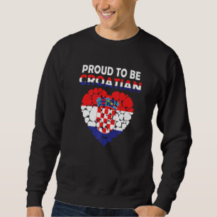 Moletom Orgulho De Ser Croata Eu Amo A Croácia Bandeira