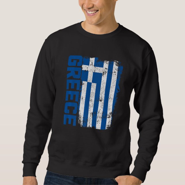 Moletom Orgulho de Sinalizador Grego grécia 1 (Frente)