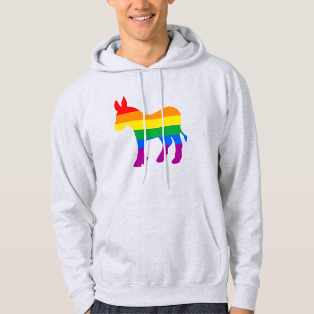 Moletom Orgulho Democrata LGBTQ (Frente)