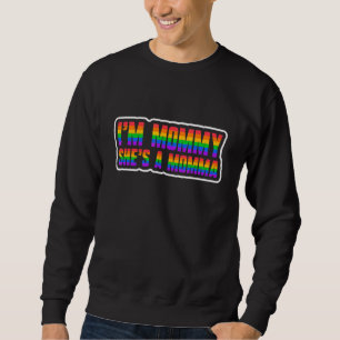 Moletom Orgulho gay de lgbtq Mamães lésbicas e mãe