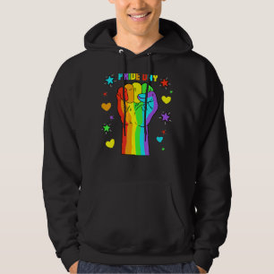 Moletom Orgulho gay Dia Lgbt Mês Mão Arco-Íris Igualdade E