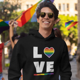 Moletom Orgulho gay LGBTQ Sinalizador Distúrbio do Amor Gr
