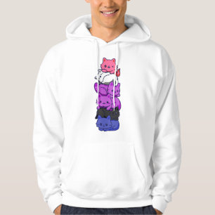 Moletom Orgulho Gênero Fluido Gato LGBT Bandeira Gênero Fl