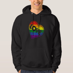 Moletom Orgulho LGBTQ Igualdade Gay - Coração Arco-íris de