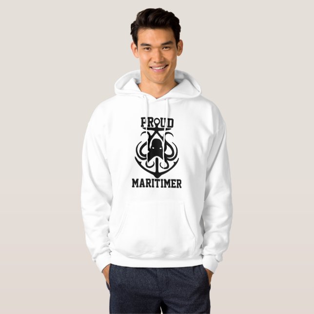 Moletom Orgulho Maritimer hoodie octopus Lighthouse (Frente Completa)