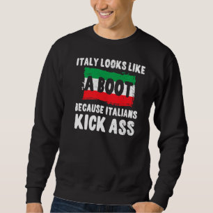 Moletom Orgulho Orgulho italiano Boot Engraçado Sayin Ital