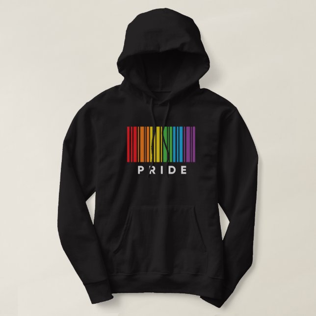 Moletom Orgulho Rainbow Barcode LGBTQIA+ T-Shirt (Frente do Design)