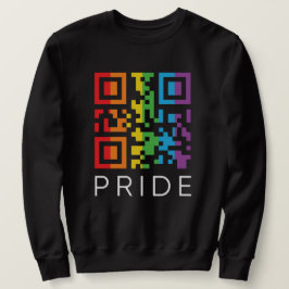 Moletom Orgulho Rainbow QR Code LGBTQIA+