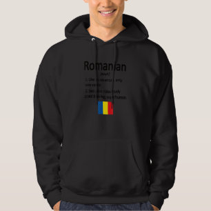 Moletom Orgulho Romeno Definição Romena Bandeira Romena Ro