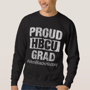 Moletom Orgulhosa Faculdade de Formandos HBCU Eu Sou a His