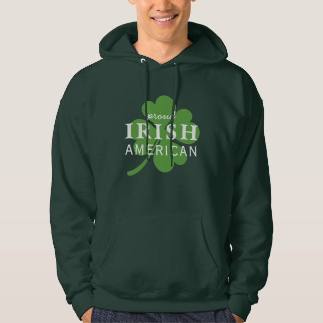 Moletom Orgulhosa Rua Irlandesa Americana. Dia de Patrick (Frente)