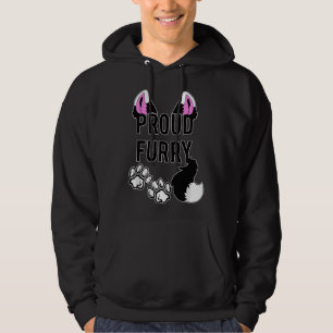 Moletom Orgulhosas Furries Cauda Orelhas Cosplay Fursona M