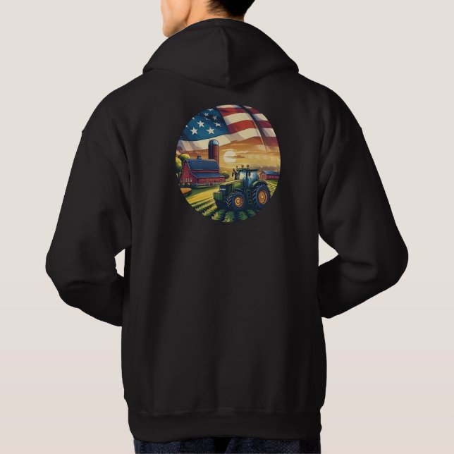 Moletom Orgulhoso Agricultor Americano  (Verso)
