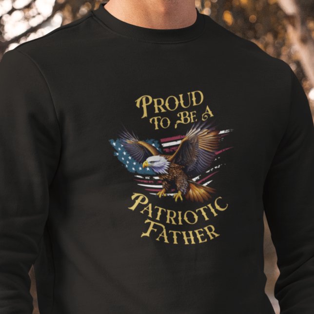 Moletom Orgulhoso De Ser Um Pai Patriótico (Criador carregado)