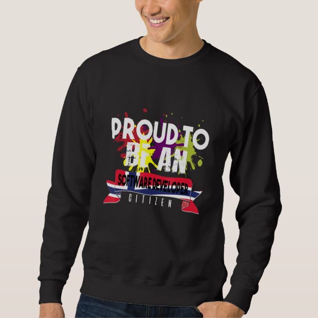 Moletom Orgulhoso Desenvolvedor de Software Cidadão Profis (Frente)