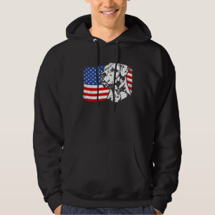 Moletom Orgulhoso Dogo Argentino Bandeira Americana Patrió