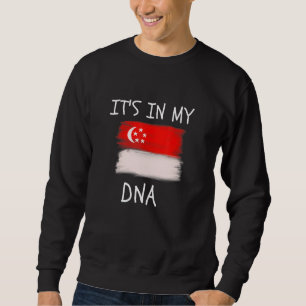 Moletom Orgulhoso Singapurense Está No Meu DNA Bandeira de