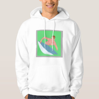 Moletom Original Watercolor Surf Print Sweatshirt