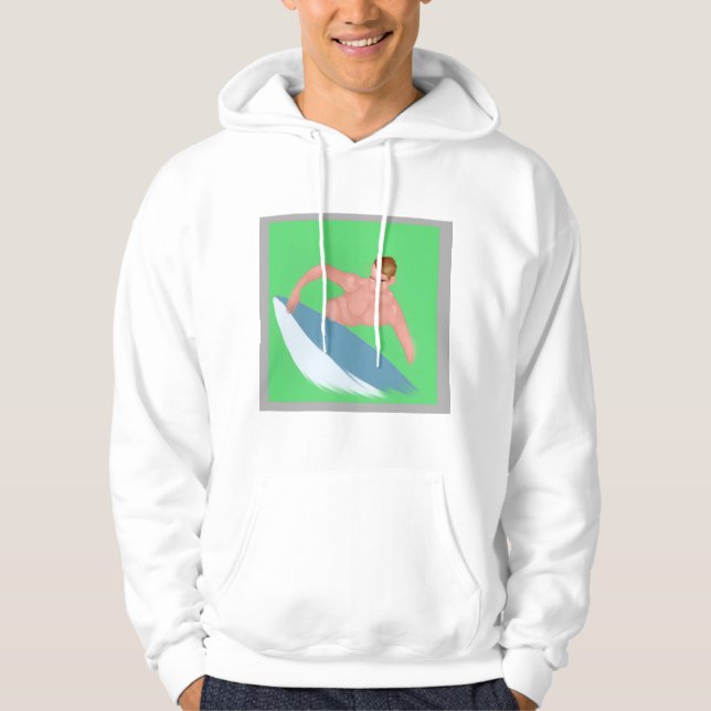 Moletom Original Watercolor Surf Print Sweatshirt (Frente)