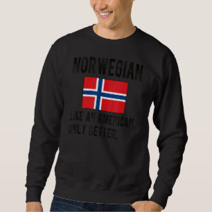 Moletom Ortod Bandeira Norueguesa Nascer da Noruega Raízes